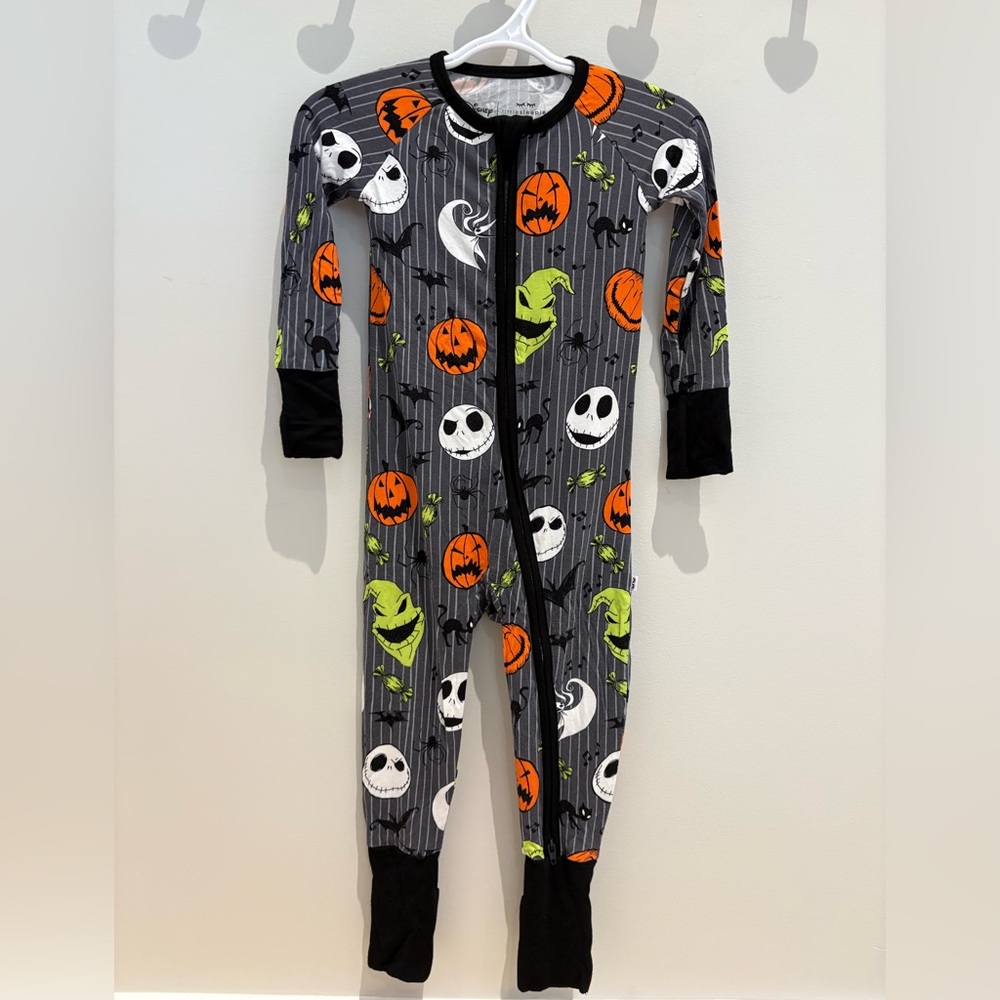 Little Sleepies Zippy Disney Halloween Jack Skellington Bamboo Pajamas